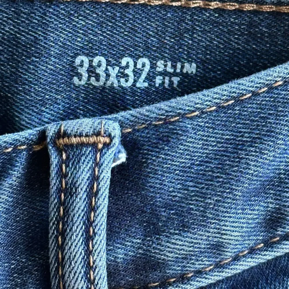 Banana Republic Traveler Jeans Mens 33x32 Slim Fit Stretch Medium Wash